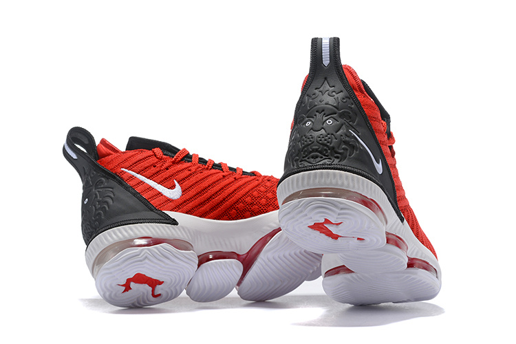 lebron james 16 black and red
